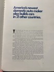 1977-78 Volkswagen Of America Corporate Promotional Book  kit Collectors Item