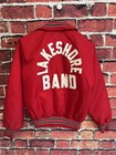Vintage Lakeshore Lancer Hs Band Lined Nylon Jacket Red