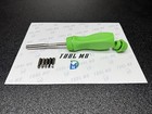 Snap-on Tools Usa New Green Hard Handle Ratcheting Screwdriver W bits Ssdmr4b