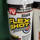 Flex Shot Black Rubber Adhesive Sealant Caulk 8 Ounce Tubes   Qty 2 Pack  