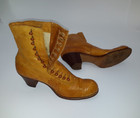 Antique Pair Of Victorian Leather Button Up Boots