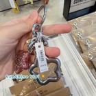 Nwt Coach Metal Star Bag Charm Key Ring Cw489 Silver pink Petal