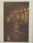 Yoshida Hiroshi Antique Japanese Woodblock Print Little Restaurant 1930s Framed