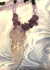 Amethyst Point Pagan Hoodoo Voodoo Witch Bruja Protection Amulet Necklace Y33