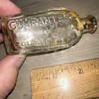 Rare Antique Colgate Glass Bottle Coleo Shampoo