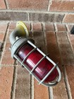 Vintage Killark Explosion Proof Industrial Light Fixture Red Glass