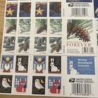 160 Forever Stamps Usps 8 Sheets Books Christmas Card Birds Winter Snowflakes