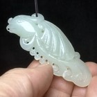 L 6 4 Cm Old Chinese Hetian Jade Hand Carving Phoenix Pendant Gift Collection