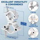 Swivel Truss Clamps  220 Lbs  Fits 1 38-1 77  1 18-1 41 In  Stage Light