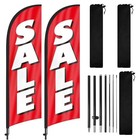 Sale Feather Flags  8ft Swooper Feather Flag For Sale Business 2pack    Red