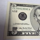 2003a  5 Dollar Federal Reserve Note With Ink Smear Error Seal Unc Fl5001999a5