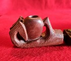 Antique Hallmarked Souix Catlinite Pipestone Eagle Claw Pipe