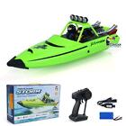Rc Racing Boat Jet Ship Toy Rtr High Speed Boat Model Light Transmitter Battery