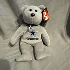 Ty Beanie Baby - Dallas Cowboys Nfl Football Bear 8 5  Stuffed