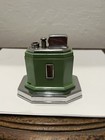 Rare Vintage  Ronson Octette Touch-tip Table Lighter Green Enamel- Parts repair