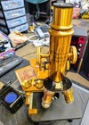 Vintage Brass Ernst Leitz Wetzlar 1927 Microscope Sn 255862 In Case  With Extras