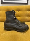 Red Wing Men s Vintage Combat Boots Black Leather Lace Up -  Fits Like Size 12
