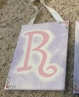 Girl Baby Reagan Name Room Decor Wall Hanging Lavender And Pink