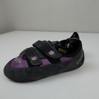 Evolv Climbing Shoes Girls 6 Us 36 Eu Purple Black Bouldering Gym Rock Trax