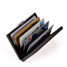 6 Slots Business Id Credit Card Wallet Holder Men Aluminum Metal Pocket Case Box