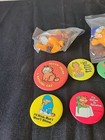 Lot Of 12 Vintage Garfield Assorted Figures And Pins And Pez Figurine 