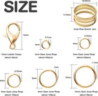 Jump Rings Kit With1000pcs Open 40pcs 12mm Lobster Clasps And Gold 