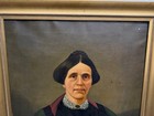 31x46    Antique 19th Century Victorian Portrait Of A Woman Framed  oil On Canvas 
