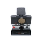 Vintage Polaroid Sx-70 Instant Film Camera Sonar Silver black Landcamera