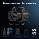 New Adjustable Flow Pond Pump  For Waterfall  water Garden