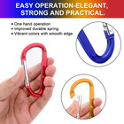 10 Pack 3   Aluminum Spring Snap Hook Carabiner D Ring Carabiner Clip Camping Ac