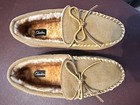  Clarks Indoor  outdoor Leather Moccasin Slippers Men   s Size 10 Nib