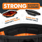 Mighty Paw Dog Training Treat Pouch  No-spill Magnetic Clasp  Black