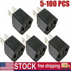5-100  eu Euro Europe To Us Usa Power Jack Wall Plug Converter Travel Adapter New