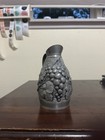 Vintage Etain D   art Pewter Pitcher With Grapes And Grapevine Design 