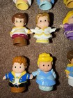 Lot 16 Fisher-price Little People Disney Princess Prince Cinderella Ariel Belle