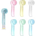 Pack Of 6 Toothbrush Caps Oral-b Electric Heads Hygiene Travel Essential Durable