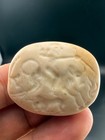 Rare Antique Stone Engraving Hunting Roman King Seal Stamp Bead