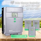 30a 50a 60a 100a Mppt Solar Charge Controller 12v 24v 48v Home Battery Charger