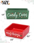 Christmas Mini Candy Dish Set Of 2 Ceramic Candy Bowl For Tiered Tray Decor M   