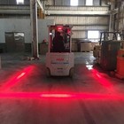 4pcs Forklift Red Safety Light Led Warehouse Warning Light 12v-80v 48w Tractor