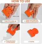 2 Pack Razor Blade Scraper Plastic Razor Blade Scraper Scraper Tool With Extra