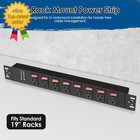 Rack Mount Power Strips8 Outlet Strips With Individual Switches Pdu Power Strip