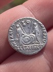 Rare 2 Bc - 4 Ad Augustus Octavian Denarius Roman Empire Ancient Silver Old Coin