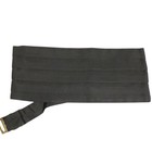 Vintage Wembley Black Pleated Cummerbund Crossover Bow Tie Set Formal Boxed