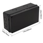 Electrical Box  Outdoor Waterproof Box Ip65 7 9  X 3 9  X 2 8   Black 