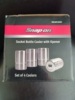 Snap-on Socket Bottle Cooler With Opener Set Of 4  new  Genuine Snap On Tools