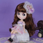Nude Blythe Doll From Factory 12   Jointed Body Matte Customized Face Hair Skin