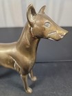 Vintage Brass Dog Decor  Animal Sculpture 7   Figurine 