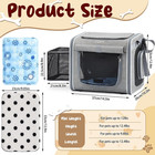 Dog Basket For Bike  Expandable Pet Carrier With Cooling Mat For Bicycle Handleb
