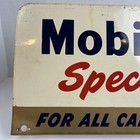 Vintage Mobiloil Special Advertising Sign 18 x7  Pegasus Metal Gas Oil Garage